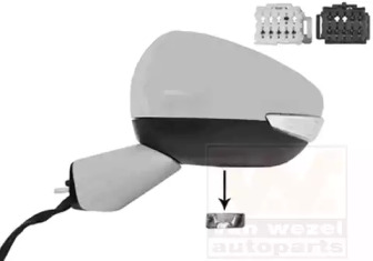 VAN WEZEL 0979817 -  Наружное зеркало